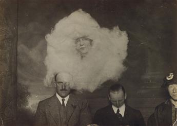 (SPIRITUALISM--FALCONER BROTHERS) Group of 12 photographs of séances and spirits surrounded by cloudy halos of ectoplasm.